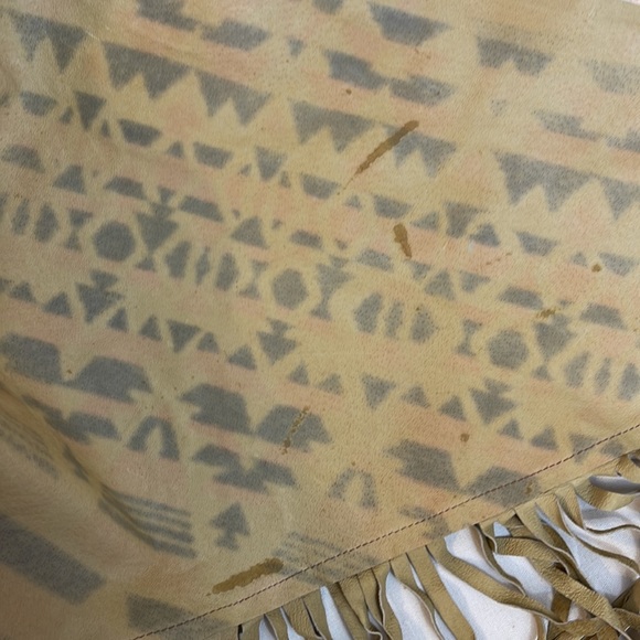 VTG Liz Robert & Robert Elliot Leather Shawl - Picture 8 of 11